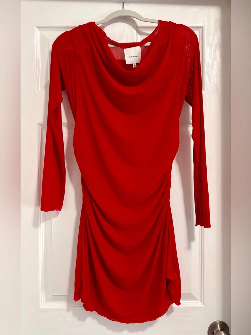 Reformation Reese Knit Dress in Red- VGUC Sz XL